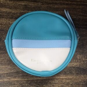 Elizabeth Arden Teal, Light Blue, and White Cosmetic Case/pouch/coin Purse